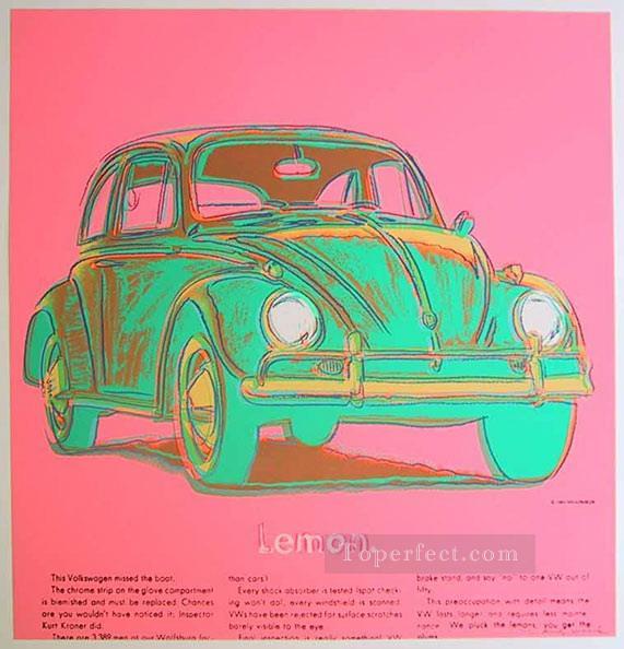 Volkswagen pink POP Artists Oil Paintings